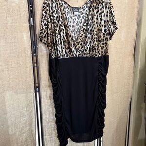 Dots Leopard Print Dress